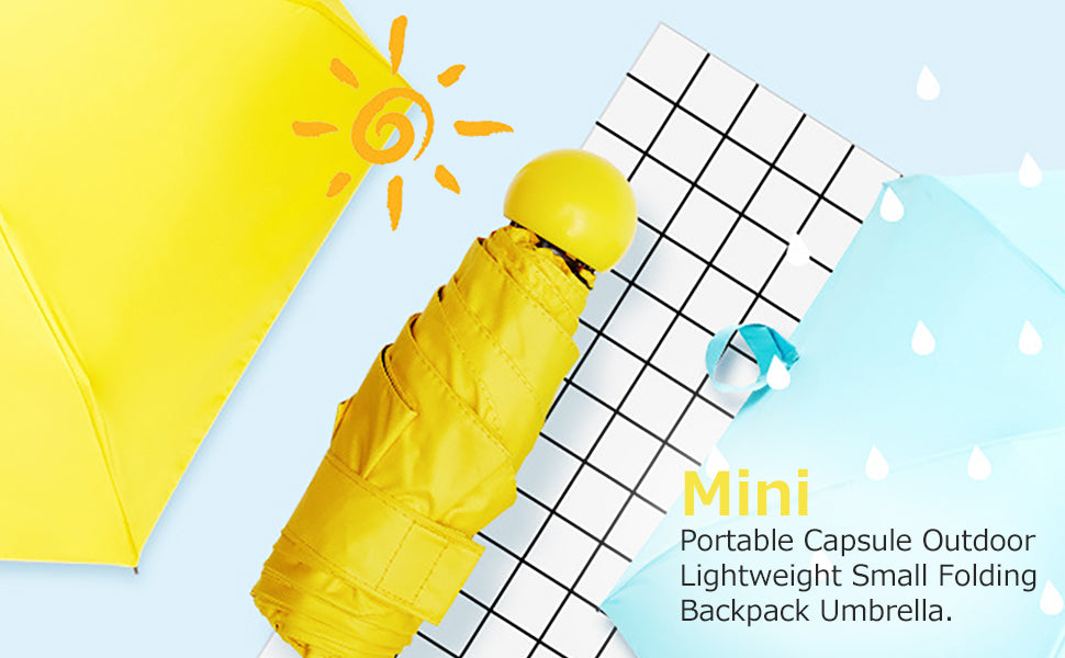 Large Capsule Umbrella –Travel Friendly